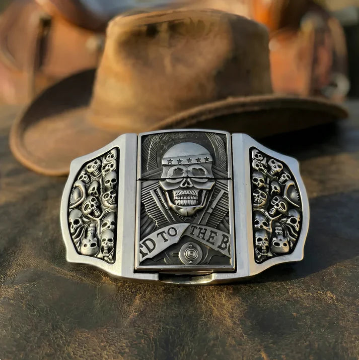 Lighter belt buckle