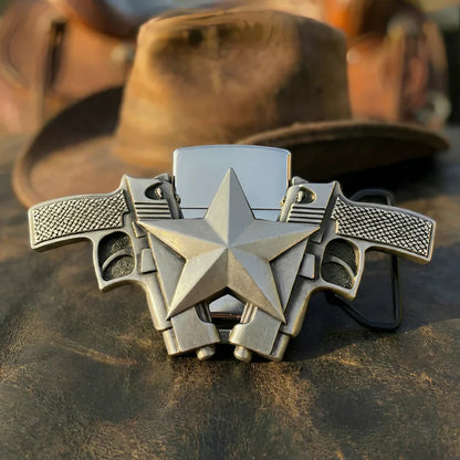 Lighter belt buckle