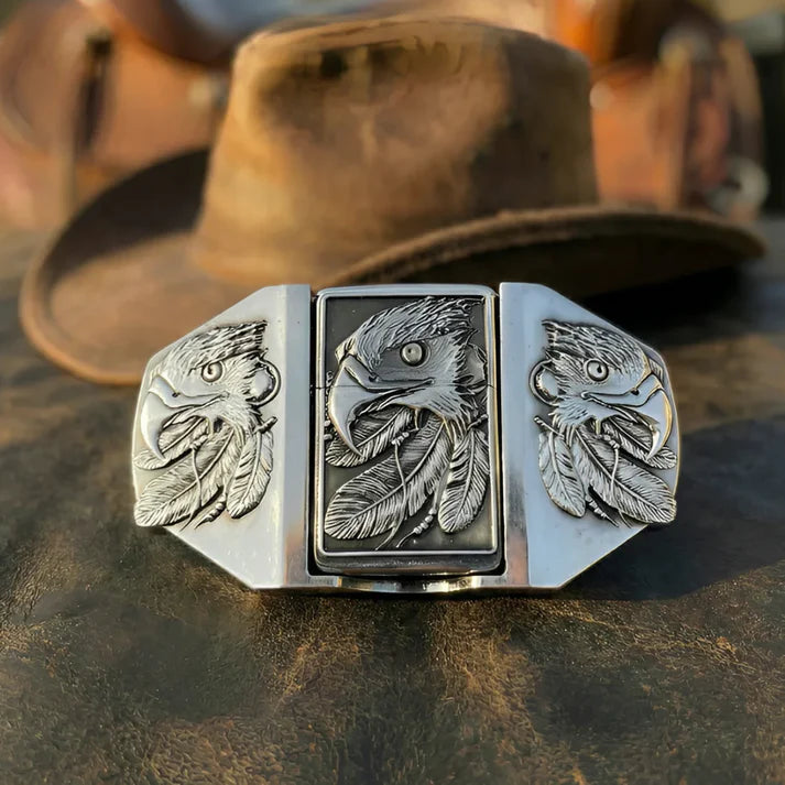 Lighter belt buckle