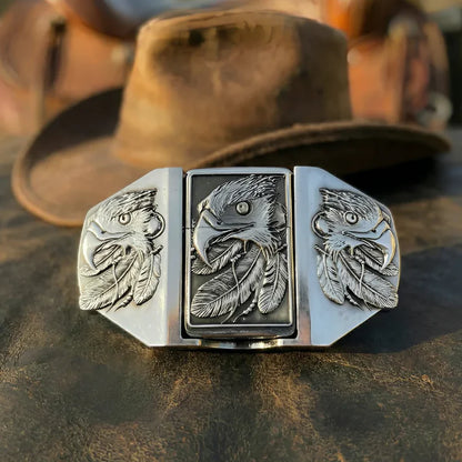 Lighter belt buckle