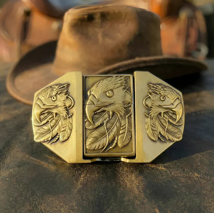 Lighter belt buckle