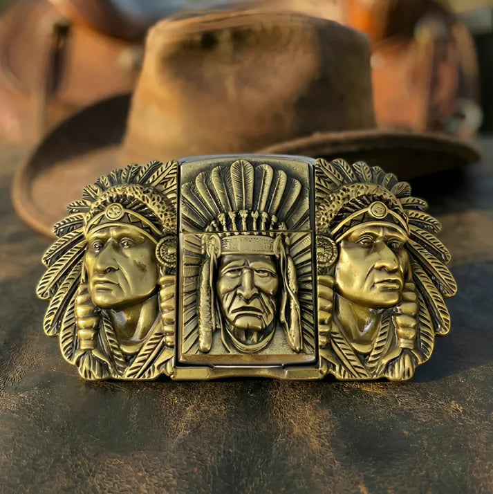 Lighter belt buckle